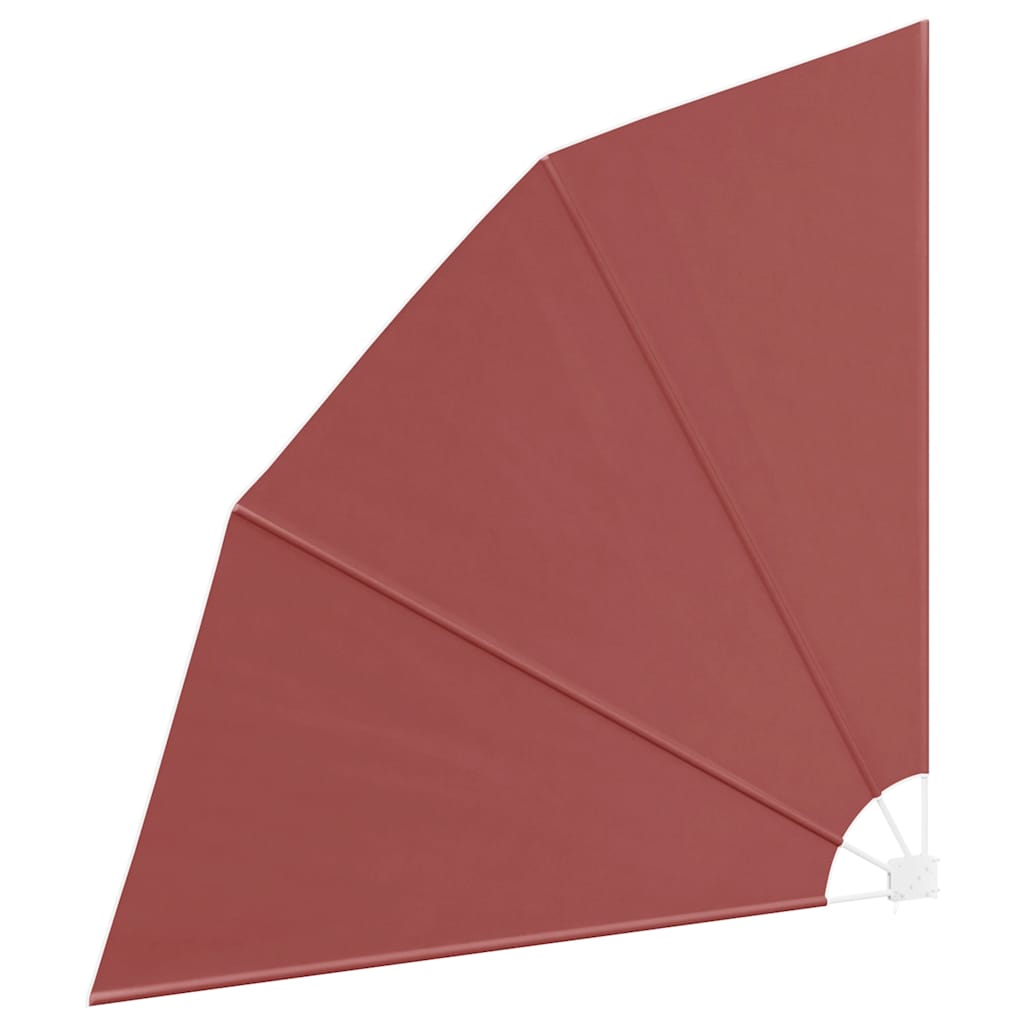 vidaXL Collapsible Balcony Side Awning Terracotta 210x210 cm