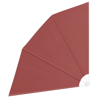 vidaXL Collapsible Balcony Side Awning Terracotta 210x210 cm