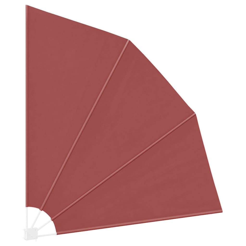 vidaXL Collapsible Balcony Side Awning Terracotta 210x210 cm