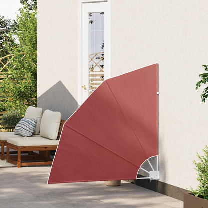 vidaXL Collapsible Balcony Side Awning Terracotta 140x140 cm