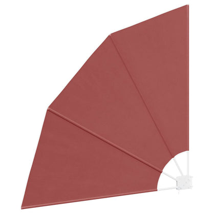 41581 vidaXL Collapsible Balcony Side Awning Terracotta 140x140 cm