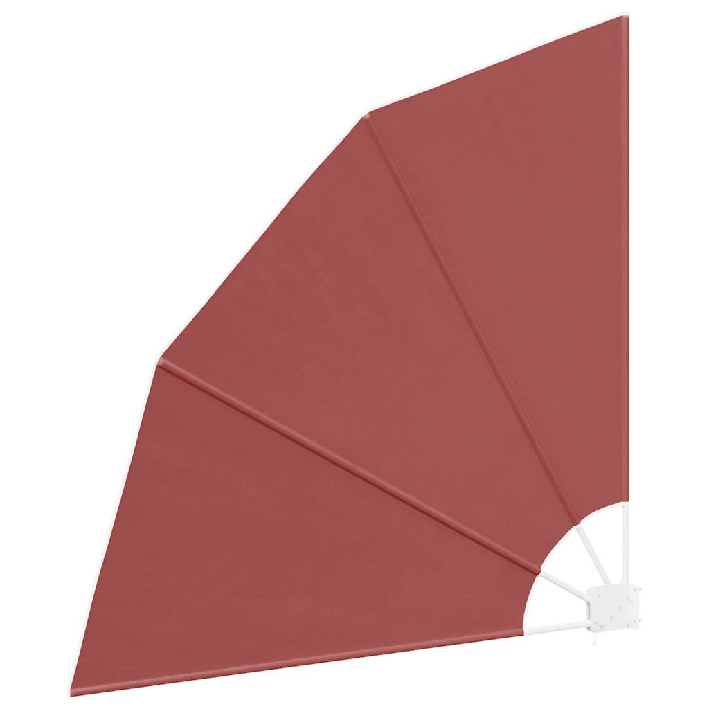 41581 vidaXL Collapsible Balcony Side Awning Terracotta 140x140 cm