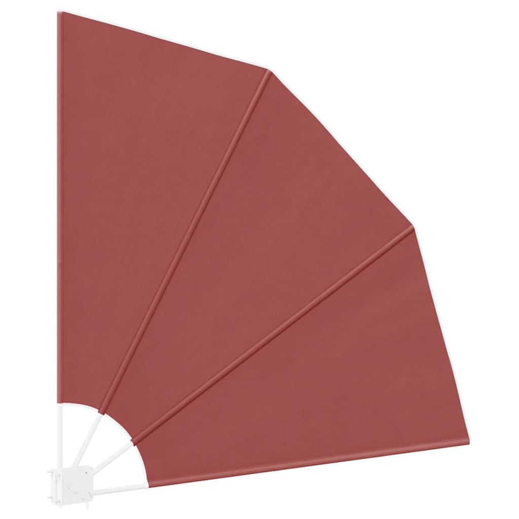 41581 vidaXL Collapsible Balcony Side Awning Terracotta 140x140 cm