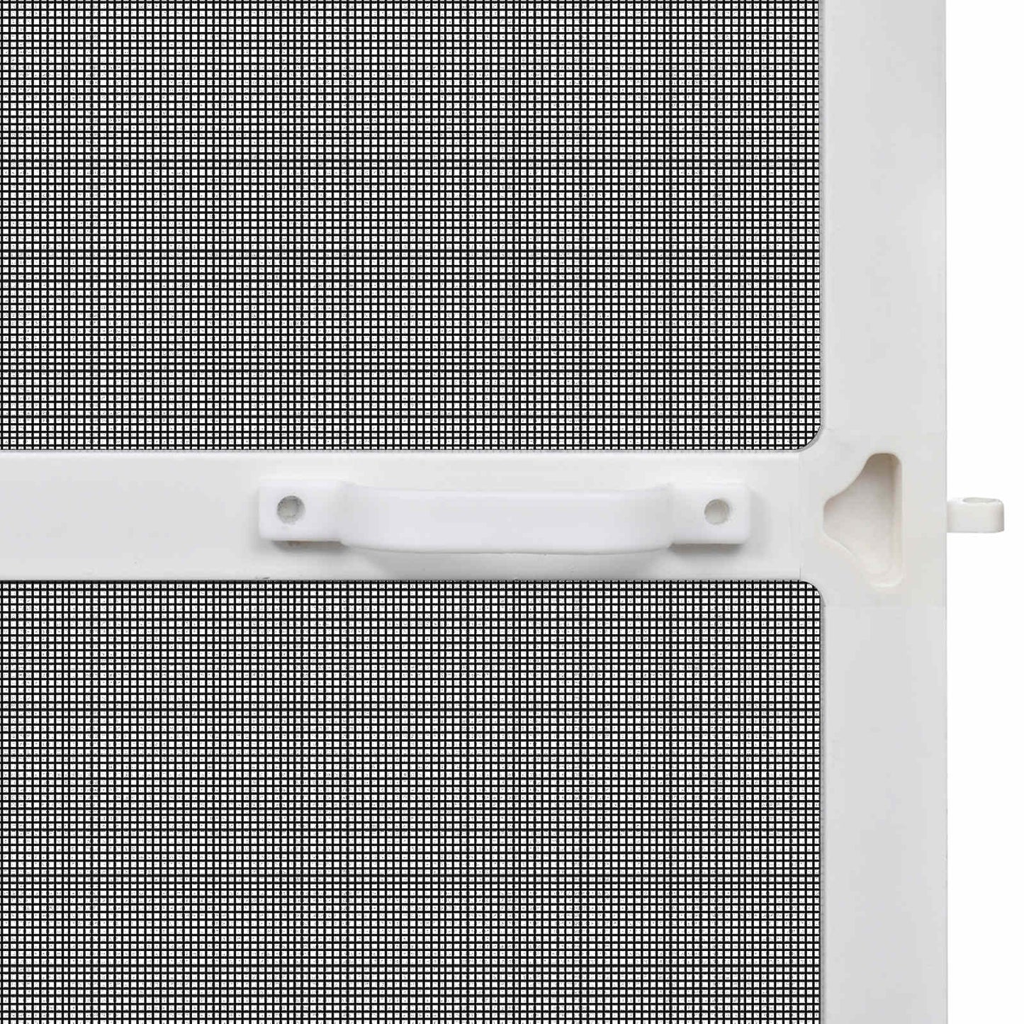 vidaXL Hinged Insect Screen Manual White and Black 100 x 215 cm