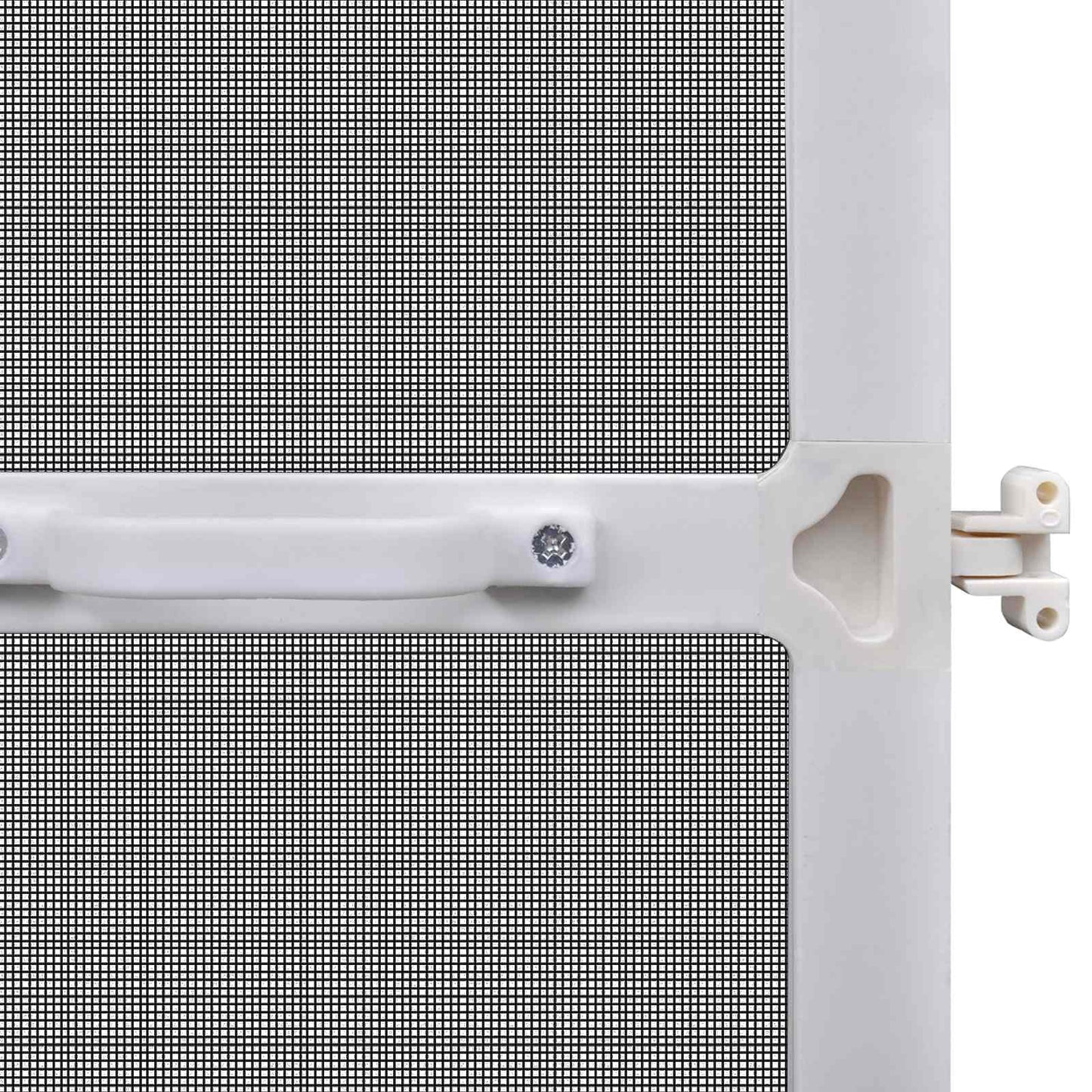 vidaXL Hinged Insect Screen Manual White and Black 100 x 215 cm