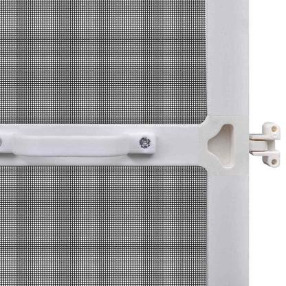 vidaXL Hinged Insect Screen Manual White and Black 100 x 215 cm