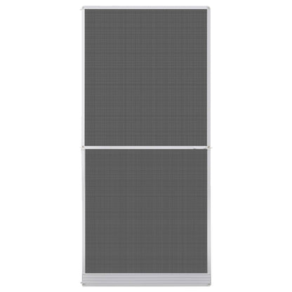 vidaXL Hinged Insect Screen Manual White and Black 100 x 215 cm