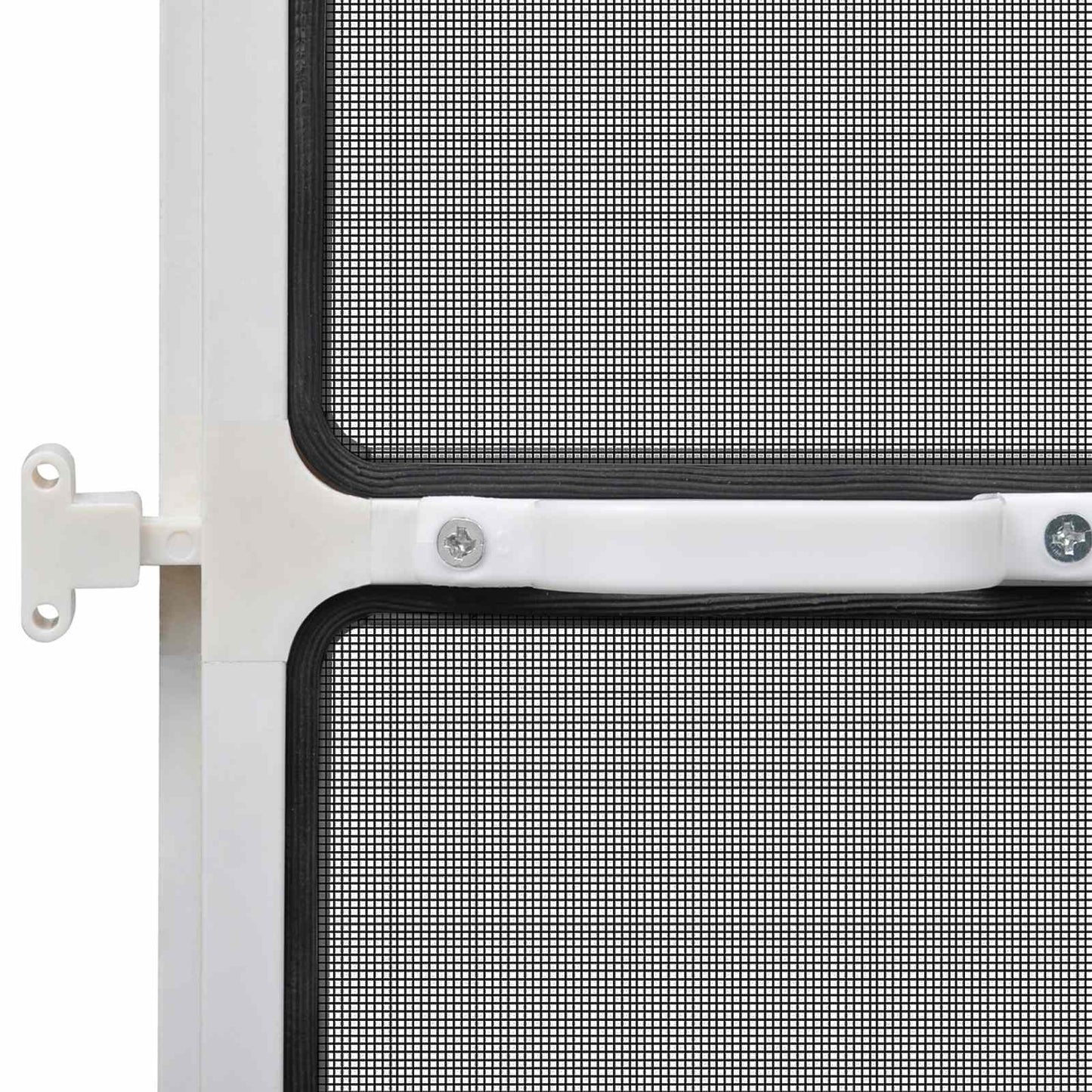 vidaXL Hinged Insect Screen Manual White and Black 120 x 240 cm