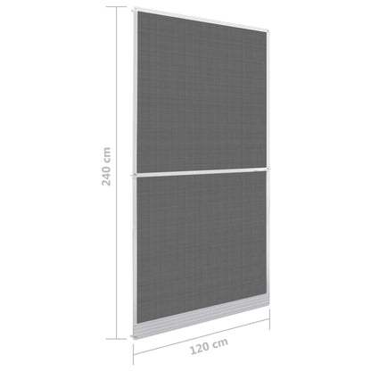 vidaXL Hinged Insect Screen Manual White and Black 120 x 240 cm
