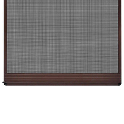 vidaXL Hinged Insect Screen Manual Brown and Black 120 x 240 cm