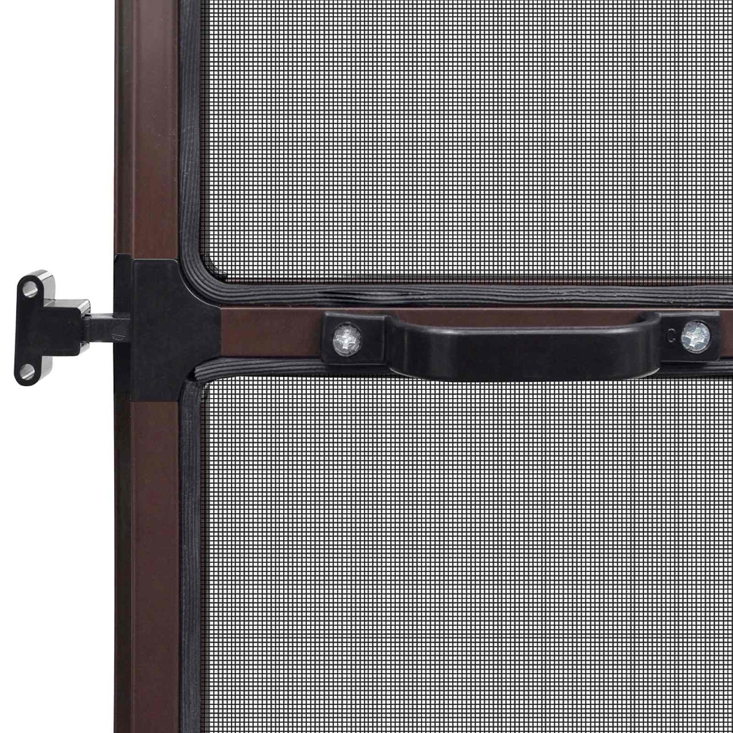 vidaXL Hinged Insect Screen Manual Brown and Black 120 x 240 cm