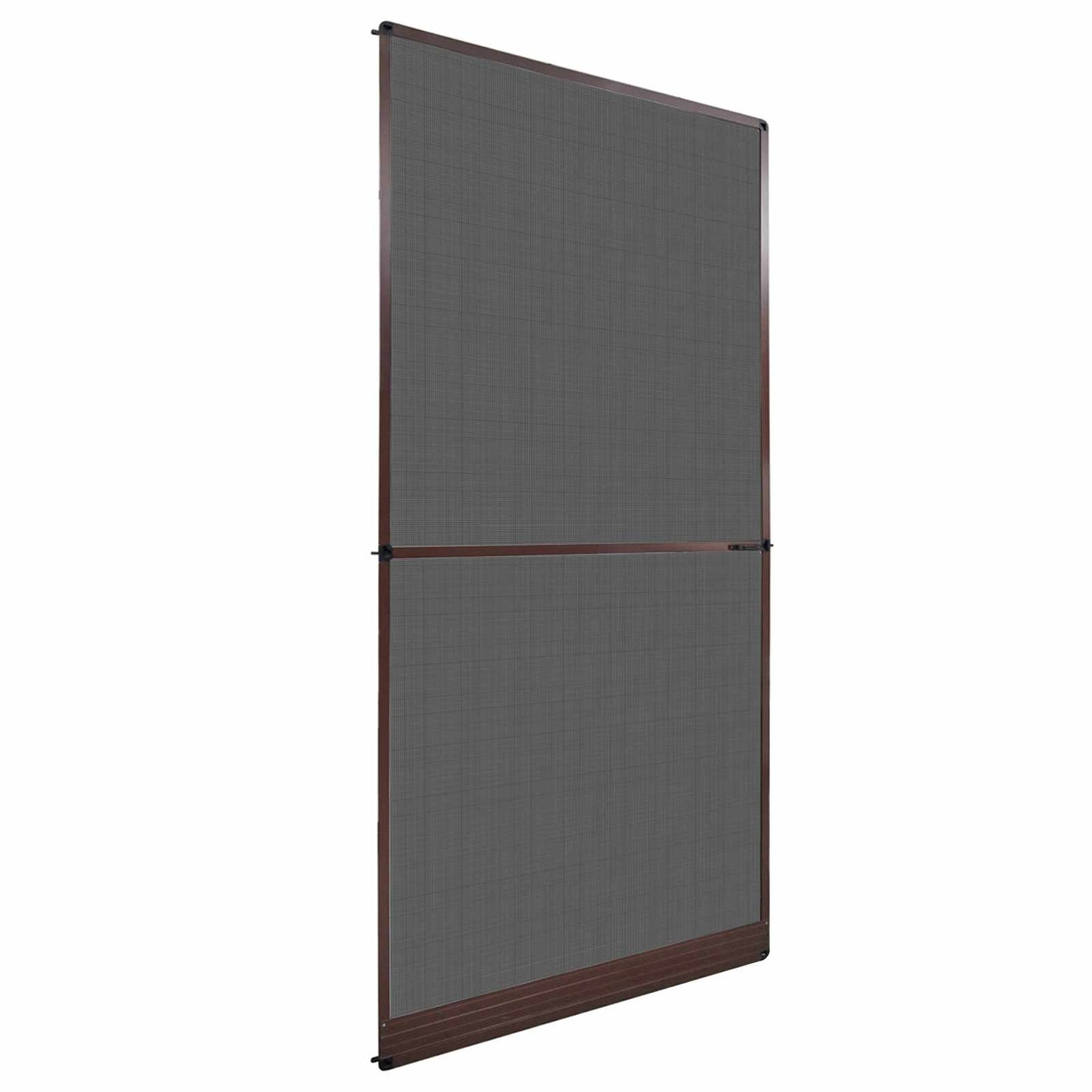 vidaXL Hinged Insect Screen Manual Brown and Black 120 x 240 cm