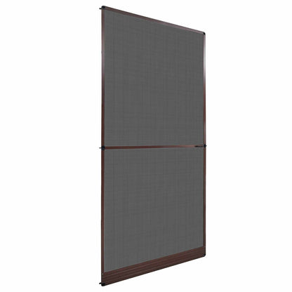 vidaXL Hinged Insect Screen Manual Brown and Black 120 x 240 cm