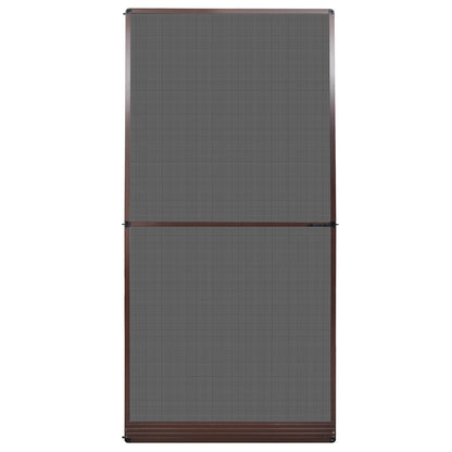 vidaXL Hinged Insect Screen Manual Brown and Black 120 x 240 cm
