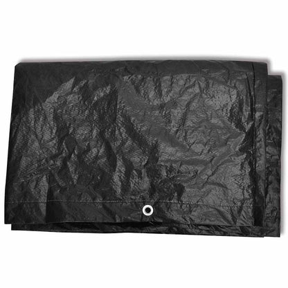 vidaXL Garden Furniture Cover 6 Person Poly Rattan Set 10 Eyelets 240x140cm