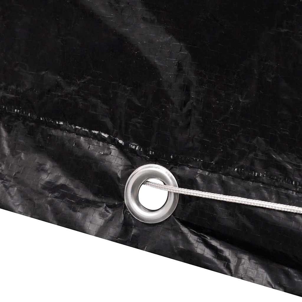 vidaXL Garden Furniture Cover 8 Person Poly Rattan Set 10 Eyelets 300x140cm