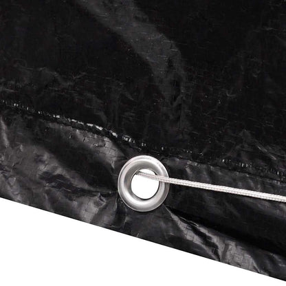 vidaXL Garden Furniture Cover 8 Person Poly Rattan Set 10 Eyelets 300x140cm