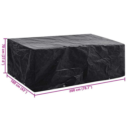 vidaXL Garden Furniture Cover 8 Eyelets 200 x 160 x 70 cm