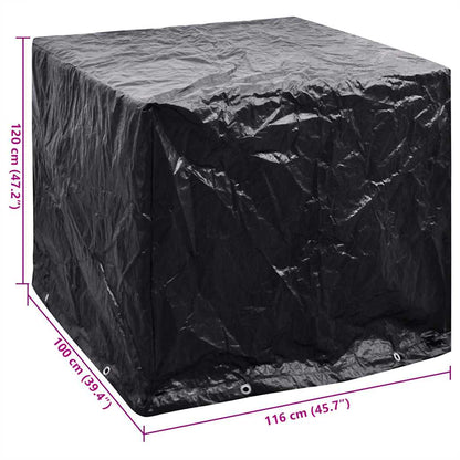 vidaXL IBC Container Cover 8 Eyelets 116x100x120 cm