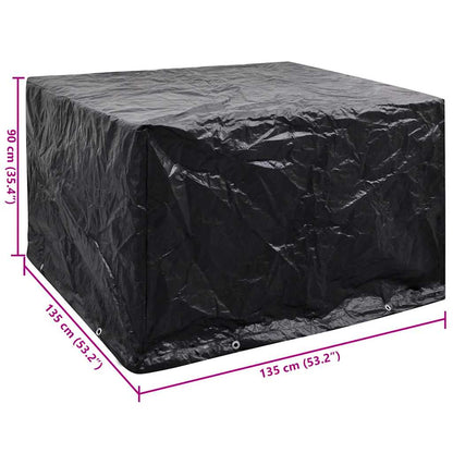 vidaXL Garden Furniture Cover 8 Eyelets 135 x 135 x 90 cm