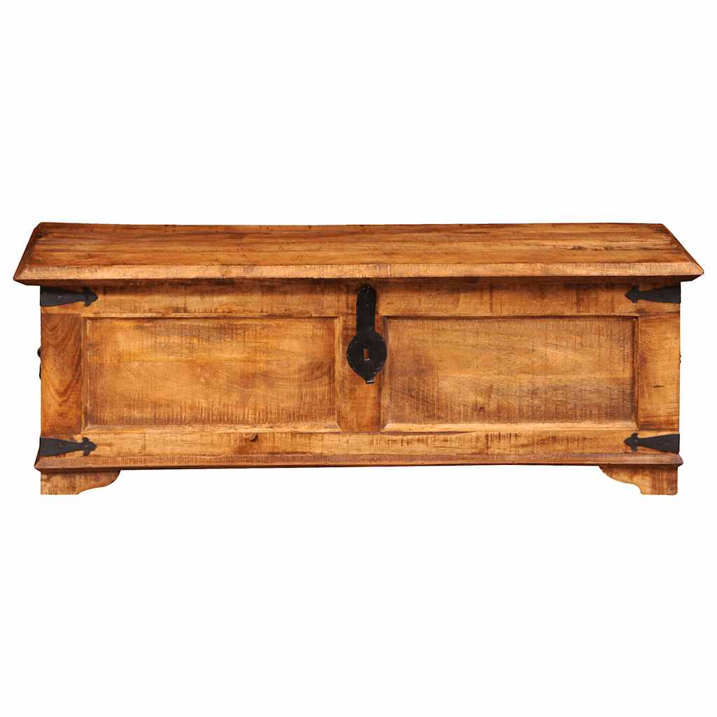 vidaXL Storage Chest Rough Mango Wood