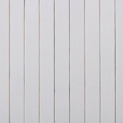 vidaXL Room Divider Bamboo White Width 250 cm Height 165 cm