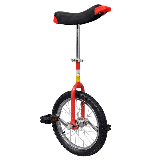 90842 Red Adjustable Unicycle 16 Inch