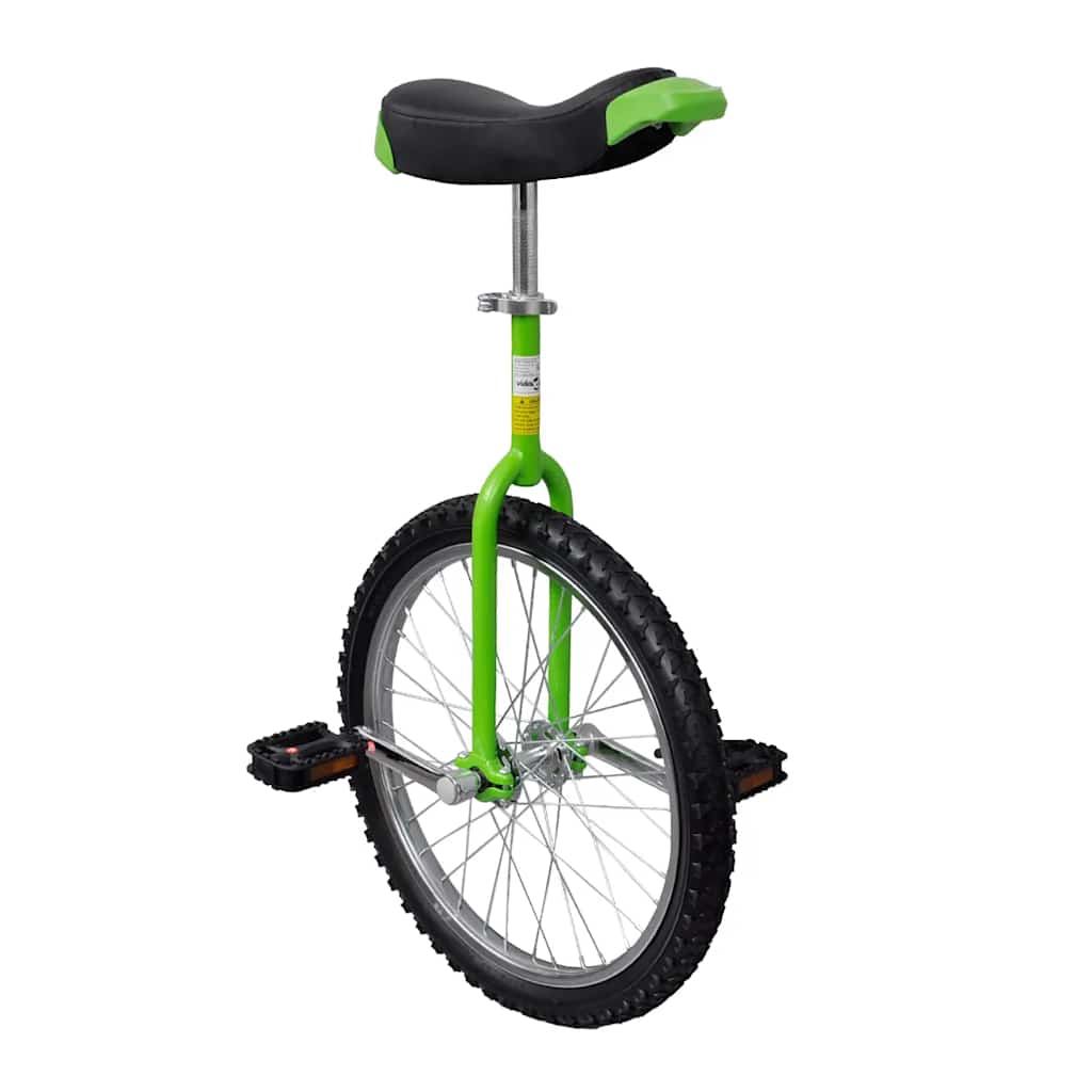90845 Green Adjustable Unicycle 20 Inch