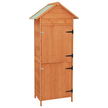vidaXL Garden Storage Cabinet Brown 42.5x64x190 cm