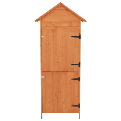 vidaXL Garden Storage Cabinet Brown 42.5x64x190 cm