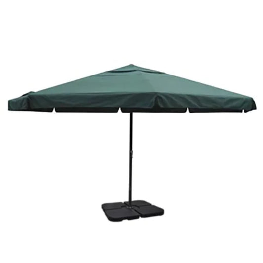 vidaXL Garden Parasol | Green | Aluminium, Steel, Plastic, Polyester | Large