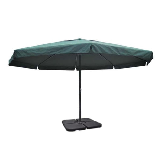 vidaXL Garden Parasol | Green | Aluminium, Steel, Plastic, Polyester | Large