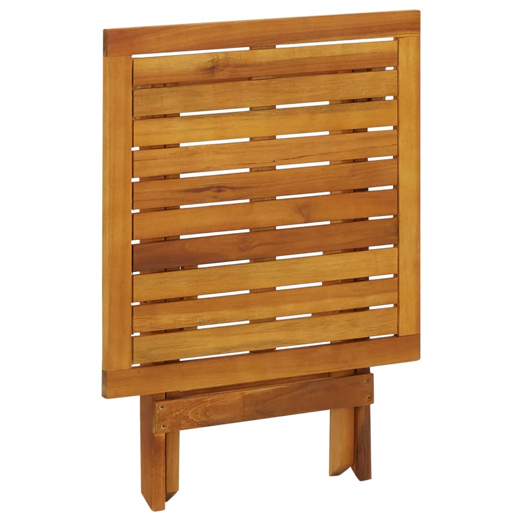 vidaXL Bistro Table 46x46x47 cm Solid Acacia Wood