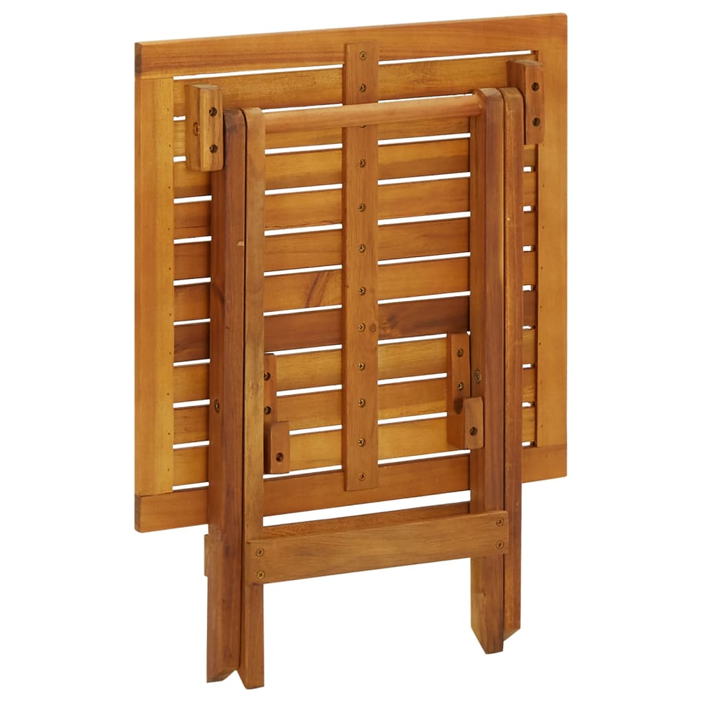 vidaXL Bistro Table 46x46x47 cm Solid Acacia Wood