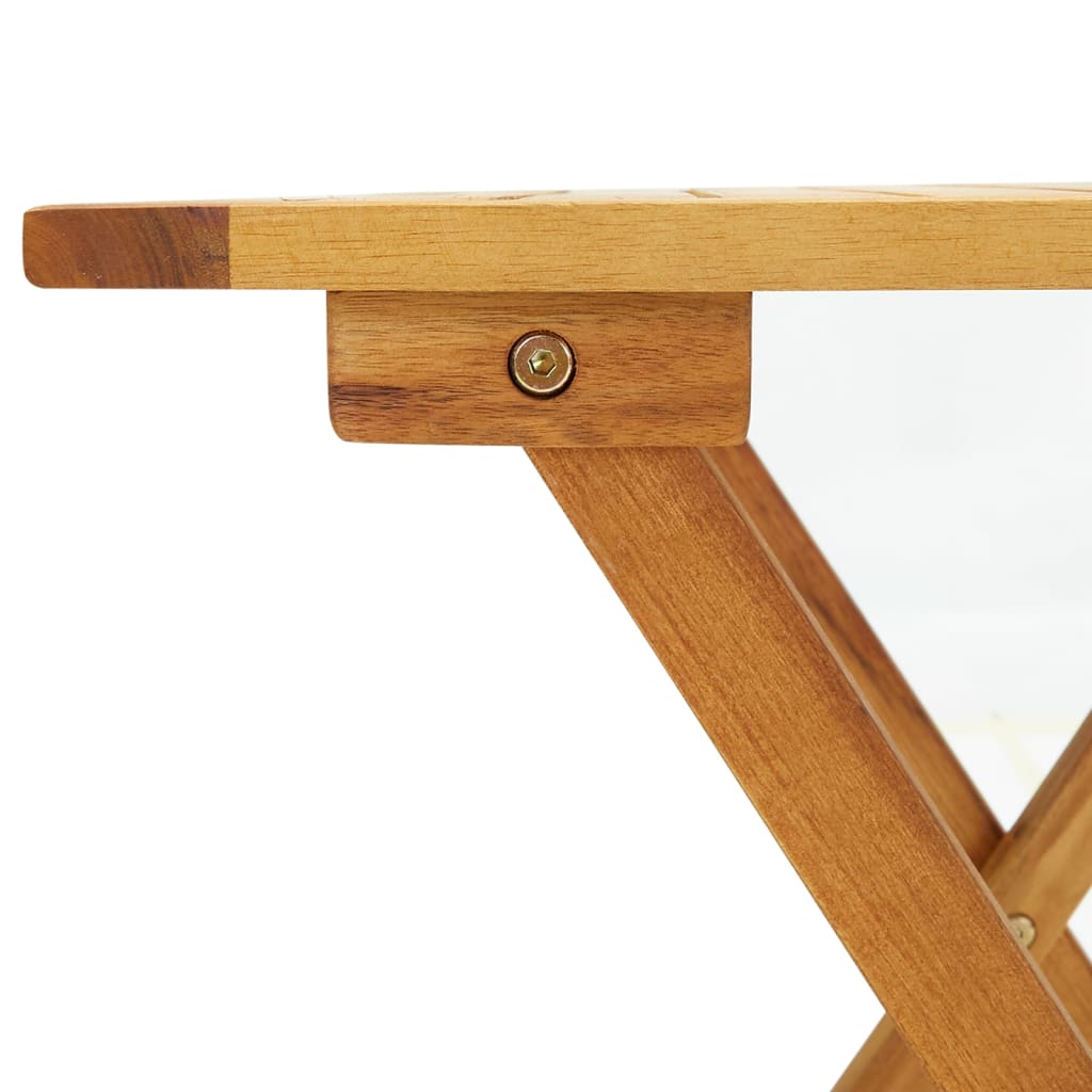 vidaXL Bistro Table 46x46x47 cm Solid Acacia Wood