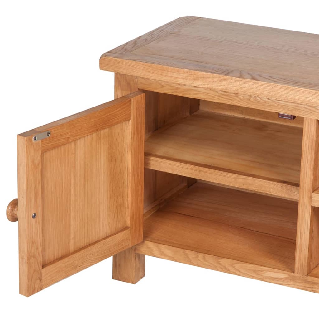 vidaXL TV Cabinet 103x36x46 cm Solid Oak Wood