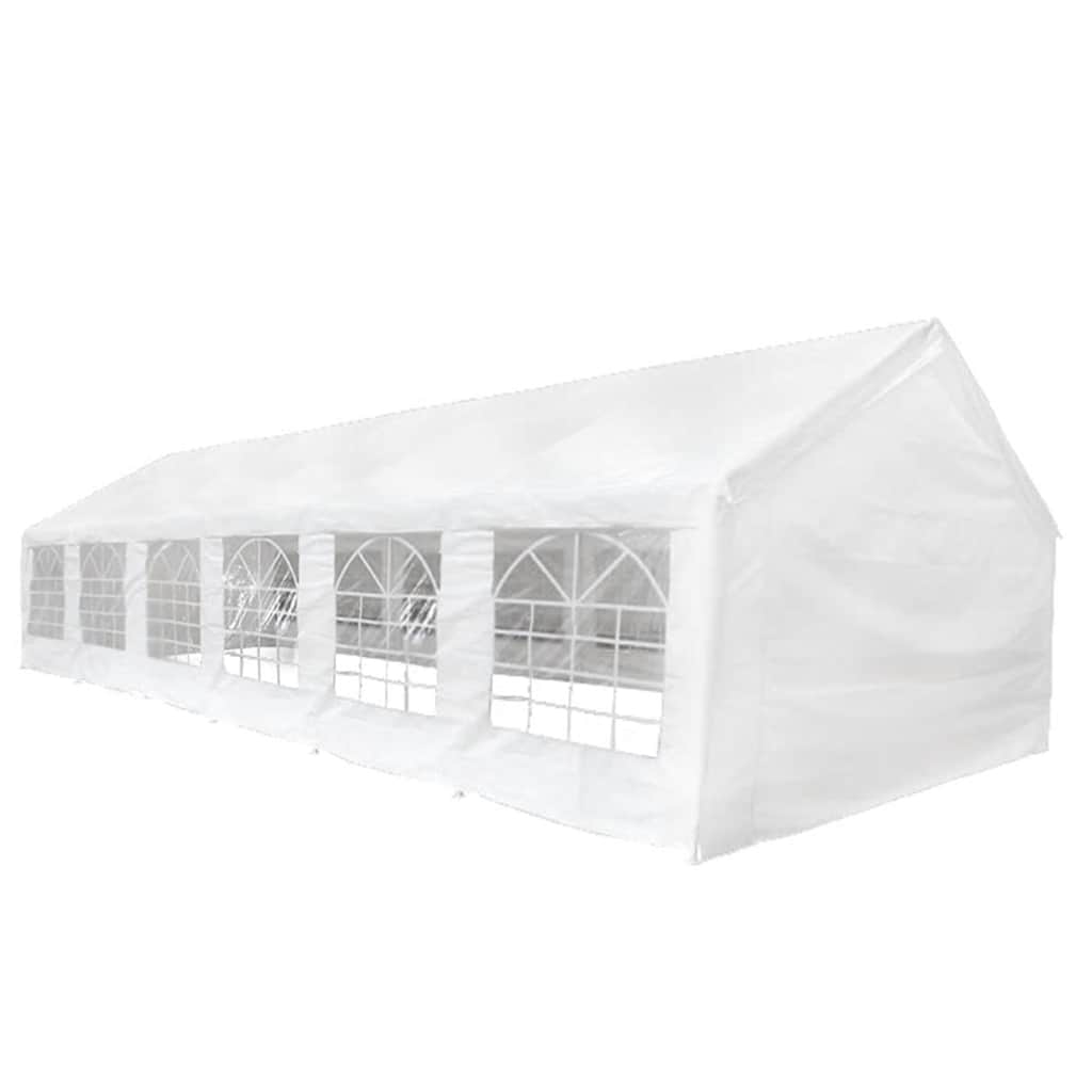 vidaXL Tent Fabric without Frame White 12 x 6 m PE