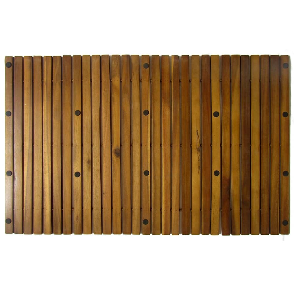 vidaXL 2 pcs Acacia Bath Mat 80 x 50 cm