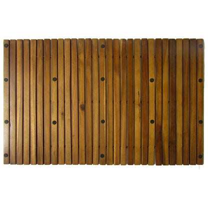 vidaXL 2 pcs Acacia Bath Mat 80 x 50 cm