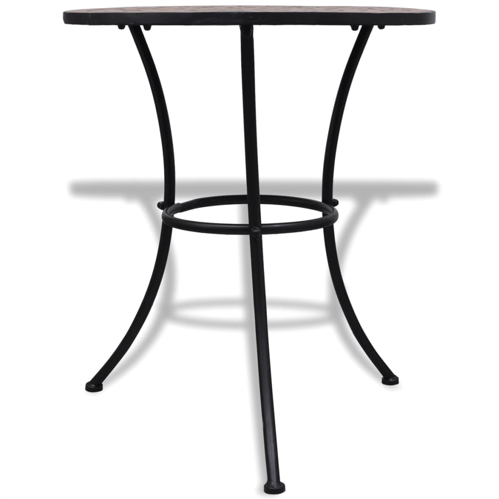 vidaXL Patio Furniture | Terracotta | Powder-coated iron, ceramic tile | Small