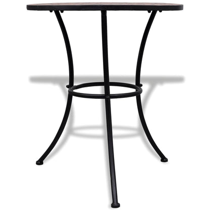 vidaXL Patio Furniture | Terracotta | Powder-coated iron, ceramic tile | Small