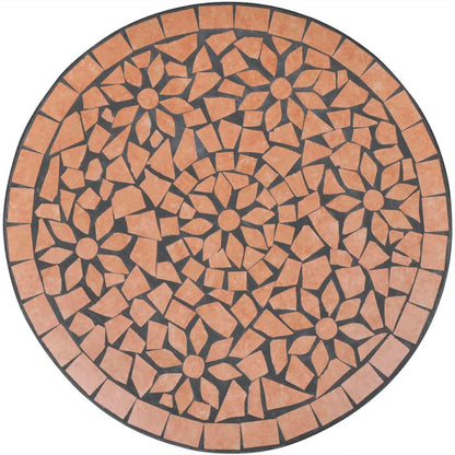 vidaXL Patio Furniture | Terracotta | Powder-coated iron, ceramic tile | Small