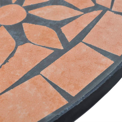 vidaXL Patio Furniture | Terracotta | Powder-coated iron, ceramic tile | Small