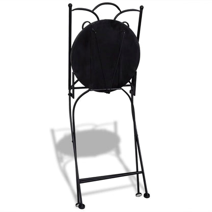 vidaXL Patio Furniture | Terracotta | Powder-coated iron, ceramic tile | Small