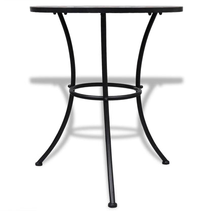 vidaXL Patio Furniture | Terracotta, White | Powder-coated iron, ceramic