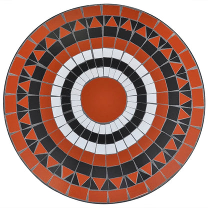 vidaXL Patio Furniture | Terracotta, White | Powder-coated iron, ceramic