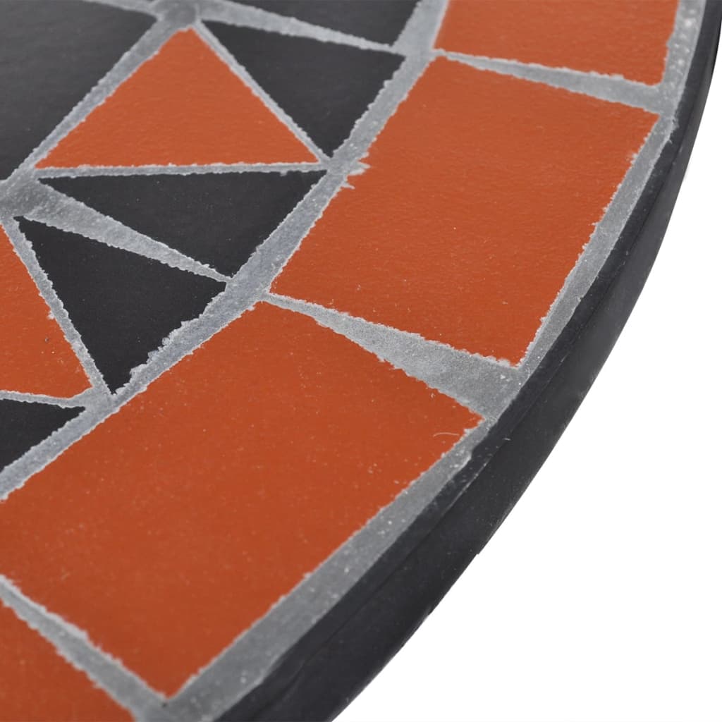 vidaXL Patio Furniture | Terracotta, White | Powder-coated iron, ceramic