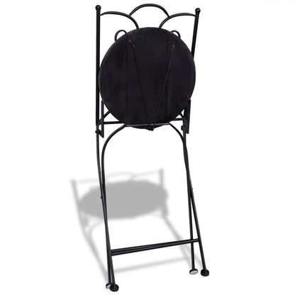 vidaXL Patio Furniture | Terracotta, White | Powder-coated iron, ceramic