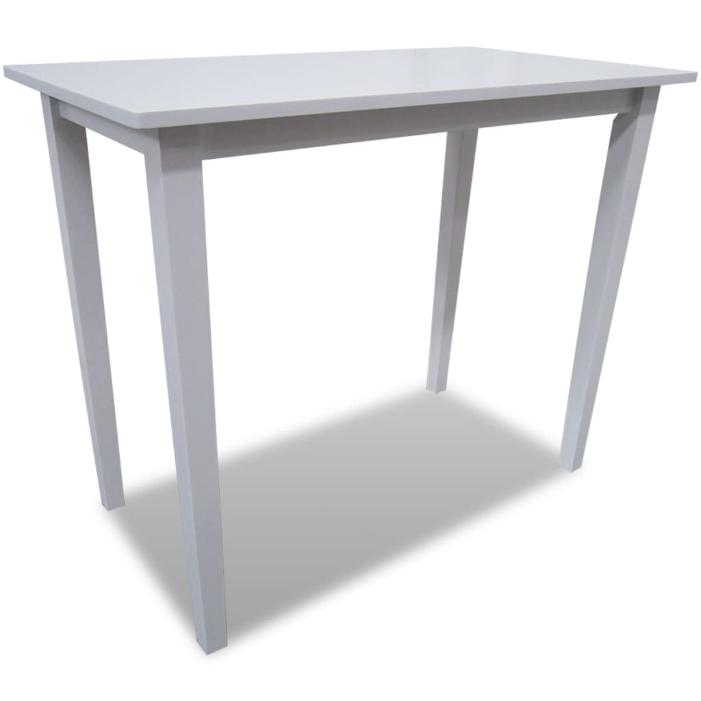 241701 vidaXL Wooden Bar Table White