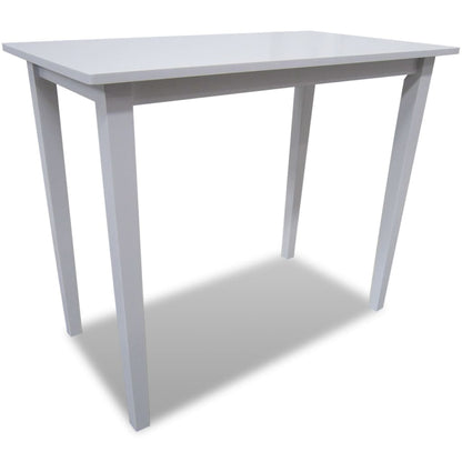 241701 vidaXL Wooden Bar Table White
